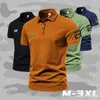 Heren Polo Zomer Hoge Kwaliteit Pure Kleur Revers Slanke Straat Korte Mouw Outdoor sport t-shirts POLO Shirt 230609