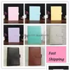 Notepads 12 Styles A6 Leather Notebook Binder Creative Notepad Er Simple Portable Diary Case School Office Supplies Drop Delivery Bu Dhl7C