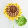 Decorative Flowers 5 Branches Artificial Plants Seeded Sunflower Bouquet Home Living Room Decoration Party Thanksgiving Ornament