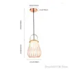 Pendant Lamps Modern Creative Bird Cage Light Personality Bedroom Bedside Living Room Hanging Bar Restaurant Deco Fixture