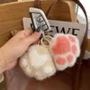 Kabarık Mink Fur Kitten Claw Sevimli Peluş Bebek Çanta Araba Ana Zinciri Kolye Kızın hediyesi284i