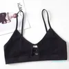 Yoga Outfit Cotton Sports Bra Breathable Gym Top Women Thin Sport Unlined Bralette Sexy Female Underwear Crop Tube