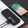 Free Customized LOGO 20000mAh Two-way Fast Charging Power Bank Digital Display External Battery Charger with Flashlight for iPhone Xiaomi Android