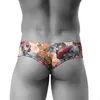 Mutande Uomo Boxer Homme Maschio Cueca Pouch U Convex For Big Bulge Print Vintage Calzoncillos Sexys Hombre Mutande Uomo