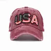 Wholsale Fashion USA Flag Camouflage Baseball Cap för män Kvinnor Snapback Hat American Flag Bone Trucker High Quality Gorras L5