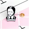 Pinos broches esmaltados quarta -feira broche adams pin inspirado na família com figura rigorosa de jóias de lapela elegante para mulheres tena dhkho