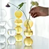 Vasen, Glas-Blumenvase für Heimdekoration, Terrarium, Behälter, Tischdekoration, handgefertigt, klein