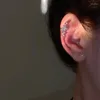 Backs Colkings 1PCS Proste The Big Dipper Shape Cyrcon Ear Mankiet dla kobiet Kryształowy klips na uszach bez przebijania biżuterii mody