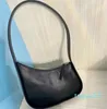 The Half Moon Bag In Smooth Leather Women Designer With Flat Shoulder Strap And Curved Zipper Closure Clutch Tote Suded Lining