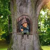 Garden Decorations Creative Garden Statue Elf Go Out Tree Hug Lämplig för hemmans eller veranda Dekoration 230609