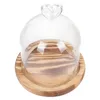 Storage Bottles Love Glass Cover Display Dome Immortal Flower Micro Landscape Gift Packaging Tabletop Case Eternal Dustproof