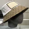 Flat Designer Bucket Hat 3 Färggolfsolskydd tryckt utrustade hattar Populära män Caps Womens Baseball Cap Casquette 2021192Z