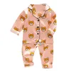 Pigiama per bambini Pigiama in raso di seta per bambini Set da notte per bambini Pijama Suit Ragazzi Ragazze Dormire in due pezzi Autunno Kids Loungewear 230609