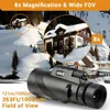 Telescopio monocular 8x42 para adultos, niños, amigos, monoculares de mano HD de alta potencia, telescopio compacto ligero