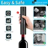 Openers Electric Wine Opener Automatic Corkscrew for Beer Battery Bottle Foil Cutter Kitchen Bar Can 230609