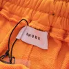 Men's Shorts RHUDE Drawstring Shorts Best Quality Arrival Cotton Black Orange Badge Men Women Breathable Embroidery Letter Pants Loose