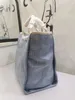 Borsa a tracolla ascellare da donna Borsa da spiaggia Borsa shopping in tela e pelle Borsa da lettera firmata per donna