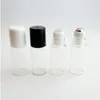 100個/ロット3mlエッセンシャルオイル用のボトル上のミニロールバイアル補充可能な香水ボトル空のサンプルローラーxqfib