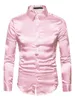 Men's Casual Shirts Men Long Sleeve Button Turn-down Collar Formal Shirt Wedding Work Party Smart Tops High Quality Clothing 2023