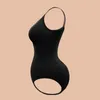 Bodysuit feminino modelador modelador para mulheres com controle de barriga sem costura macacão sexy sem mangas emagrecedor tops bodysuits