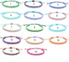 Bracelets porte-bonheur chaîne de cire tissée pour les femmes 14 couleurs Mtilayer Bracelet d'amitié bohême bracelet cadeau bijoux livraison directe Dhxoi