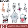 925 silver for pandora charms jewelry beads Pendant women Bracelets bead Color Snowflake Music Ball Charm