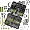 Ami da pesca 420x Kit attrezzatura da carpa in scatola Girelle a scatto Guaine anti-groviglio in gomma Gancio Stop Perline Accessori XP 800 230609