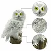 Trädgårdsdekorationer Solarlampa Owl Animal Lights Powered LED Light Outdoor Decoration Waterproof 230609