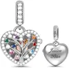 Pandora-925 Sterling Silver Dangle Charms Life Tree Family Héritage Pendentif Convient pour les bijoux originaux de créateurs de bracelets, boîte Pandora gratuite à l'achat