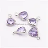 Charms Fashion Crystal Charm 12 färger Triquetrous Birthstone For Bacelets Halsband DIY smycken gör grossist droppleverans Hitta dhfxz