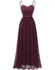 Lange Sweety Formele Avondjurken Spaghetti Lace Sweetheart A-lijn Chiffon Plus Size Prom Feestjurken 17