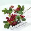 Dekoratif Çiçekler Sahte Elma Çiçek Simülasyonu Begonya İpek 5 Çatal Hyrangea Ev Yumuşak Dekorasyon Buket