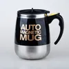 Mugs 400ml Auto Magnetic Mug Stainless Steel Self Stirring Coffee Mug Automatic Mixing Juice Milk Smart Shaker Coffee Cup 230609