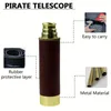Telescópio pirata vintage monocular com zoom 25x30 - telescópio óptico ajustável de liga de alumínio à prova d'água