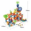 Puzzle di avventura grande scivolo di assemblaggio di blocchi di particelle per giocattoli da pista da flipper per bambini