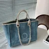 Large Shopping Beach Bags Canvas Woman Handbags Embroidery Letter Summer Travel Totes Oversize Inside with Classic Strap