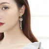 Boucles d'oreilles pendantes Bijoux mode irrégulière perle résine pendienties femme coréenne Chic goutte longue pendante douce fille cadeau