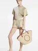 Дизайнерская сумка Raffia Basket Srate Sculed Sacks Beach Tote Sag Luxury Women Organizat