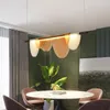 Chandeliers Nordic Glass Lustre Pendant Lights Blue Amber Acrylic Hanging For Bedroom Dinning Room