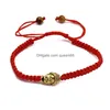 Bärade nya modesmycken 3 stycke/set Buddha Chakra Armband för kvinnor 6mm tigereye 8mm svart sten pärla charm yoga grossist dropp dhluf