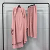 Etnische Kleding Mode Gewaad Pak Kleding Midden-oosten Effen Kleur Jurk Broek Vrouwen Lange Kimono Grote Schommel Moslim Dresse