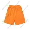 Men's Shorts 2023 Summer New Fashion GD Shorts Casual Pure Cotton Loop Orange Shorts With Five Pieces Trendy Men's Foreign Trade Style