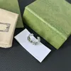 Mode Unisex Luxus Band Ringe für Männer Frauen Designer Marke Brief Silber Überzug Ring High-end-Stil Kupfer Liebhaber hochzeit Schmuck Einstellbare Größe mit Box