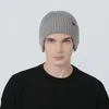 Boinas de inverno chapéu de proteção de orelha para homem cor sólida gorro de lã quente de tricô gorro feminino skullies