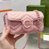 Mini marsupio da donna Lettere Marsupi Designer Womens Pocket Cross Body Borse a tracolla Marmont Summer Ladies Chain Purses