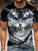 Men's Unisex T-shirt Tee Animal Tiger Graphic Prints Crew Neck 3D Print Daily Holiday Short Sleeve Print Apparel Designer Casual Fashion Big and Tall