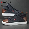 Denim chaussures décontractées pour hommes chaussures en toile chaussures décontractées respirantes hommes baskets haut chaussures vulcanisées hommes zapatillas hombre