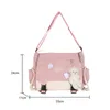 Evening Bags Harajuku Nylon Crossbody Bag Large Capacity Ladies Messenger Pouch Hit Color Casual Shoulder Zipper Pocket For Work Sports
