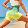 Pantaloncini Attivi Allenamento Yoga Per Le Donne A Vita Alta Soft Biker Danza Esercizio Di Compressione