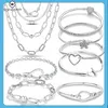 925 Серебро для Pandora Charms Jewelry Beads европейские кулонные кулон Diy Me Me Infinity Note Bracelet Femme Ювелирные украшения для женщин подарок